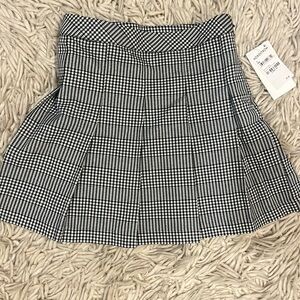 Nordstrom black and white plaid skirt - NWT size 8